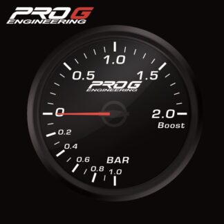 Wskaźnik Pro G Race Series RC, doładowania Boost 2 Bar WHITE 60mm