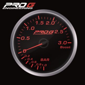 Wskaźnik Pro G Race Series RS, doładowania Boost 3 Bar RED 60mm